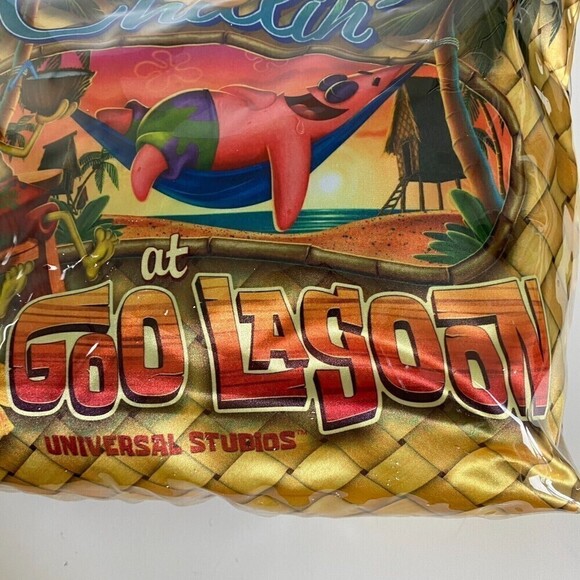 Universal Studios Beach Bag SpongeBob Just Chillin at Goo Lagoon Tote Bach Bag - Picture 4 of 13